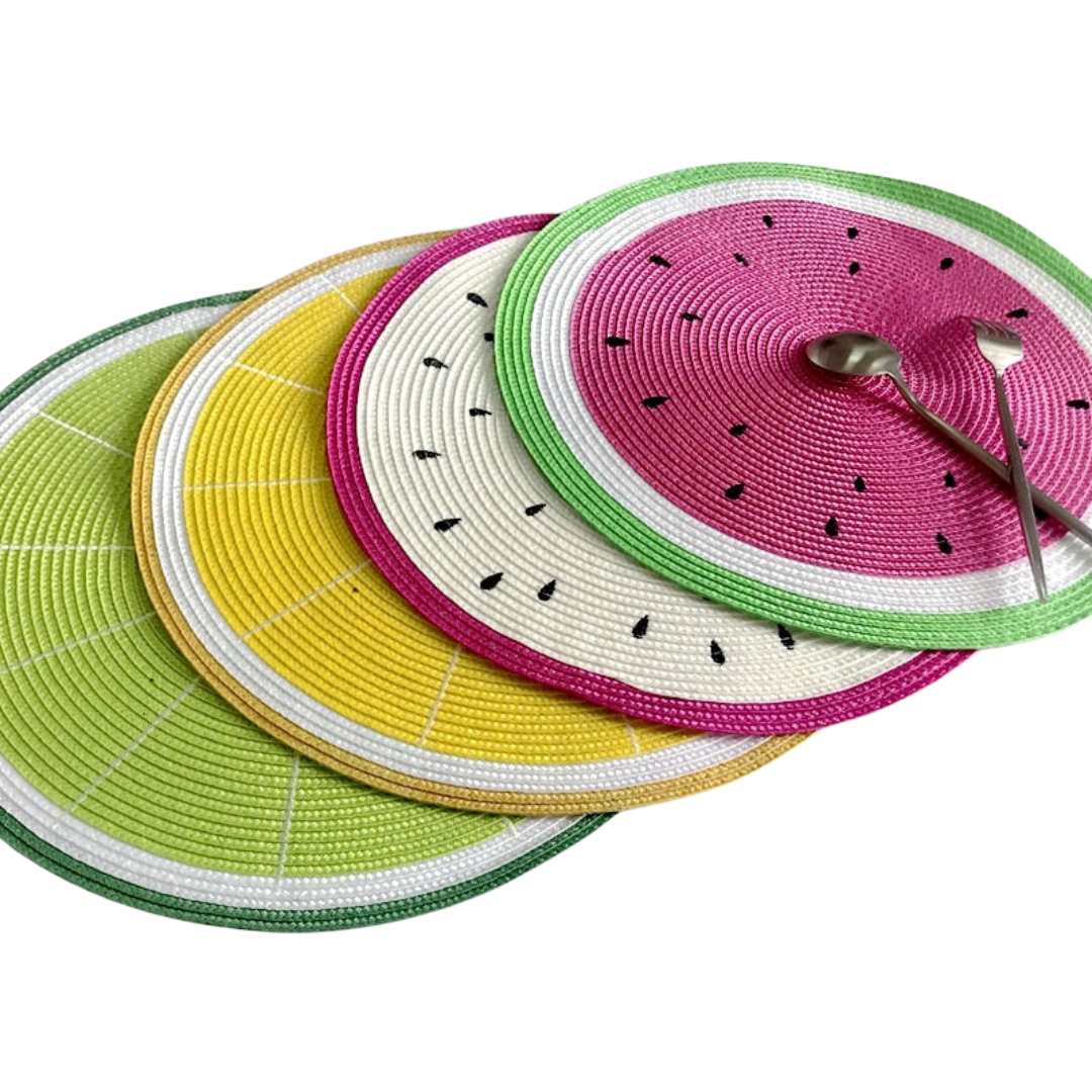 Hom & Ember – Elegant Fruit - Themed Placemats for a Charming Dining Experience - Hom & Ember