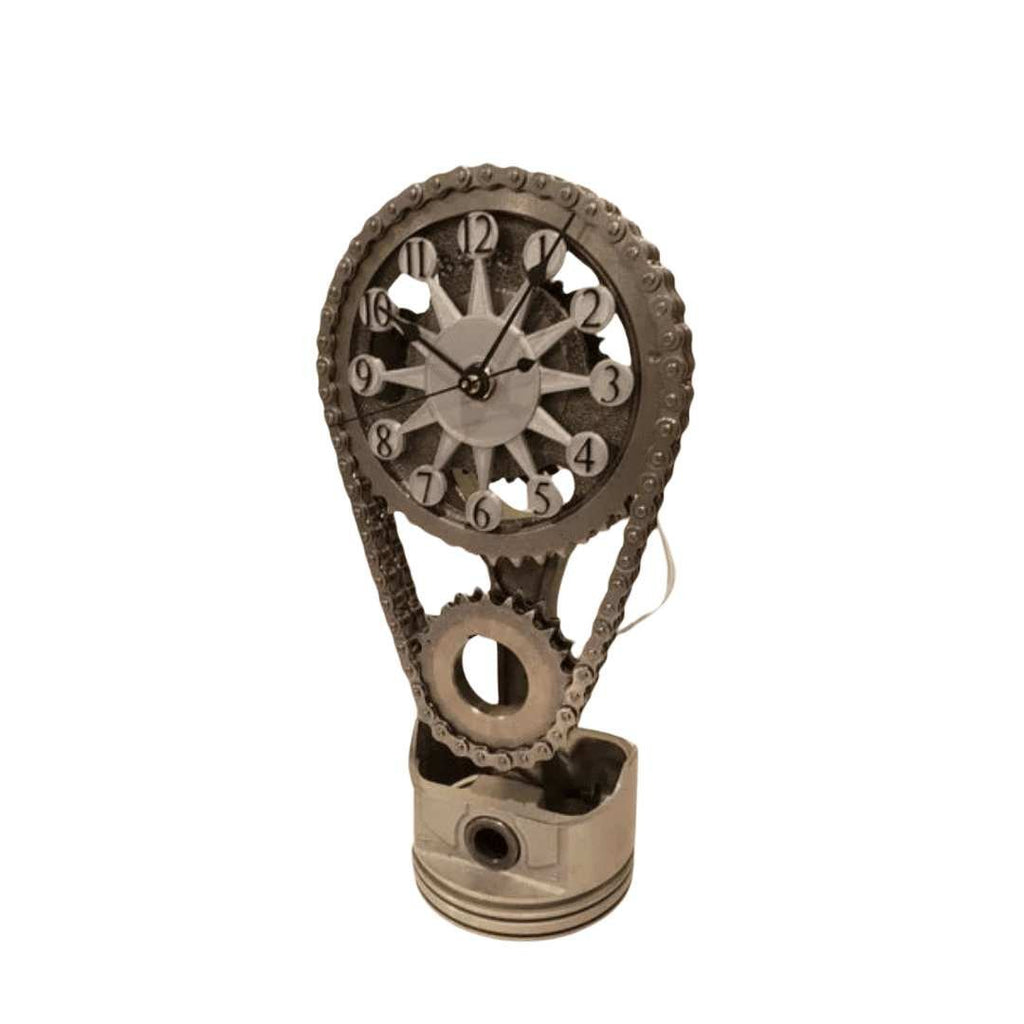 Hom & Ember – Elegant Gear - Driven Display Clock Design for Timeless Charm - Hom & Ember