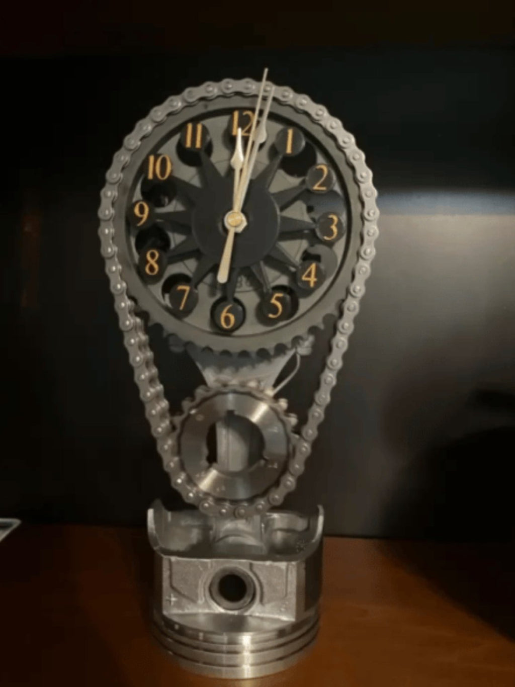 Hom & Ember – Elegant Gear - Driven Display Clock Design for Timeless Charm - Hom & Ember