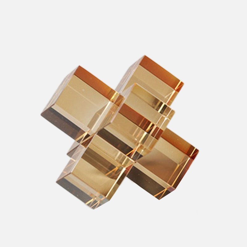 Hom & Ember – Elegant Geometric Crystal Sculpture for a Touch of Timeless Charm - Hom & Ember