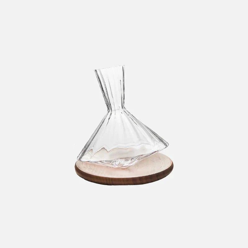 Hom & Ember – Elegant Glass Rotating Carafe for Stylish Living Spaces for a Serene Ambiance - Hom & Ember