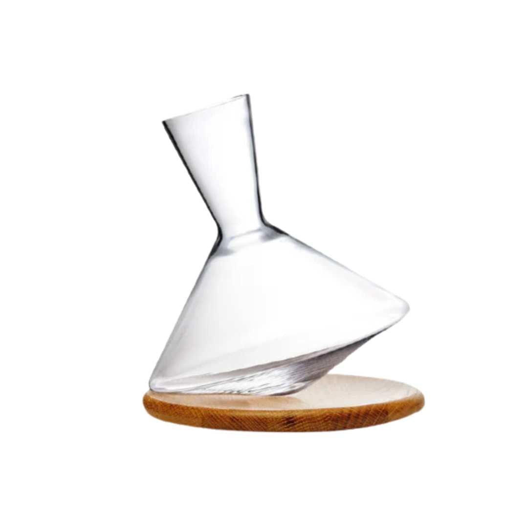 Hom & Ember – Elegant Glass Rotating Carafe for Stylish Living Spaces for a Serene Ambiance - Hom & Ember
