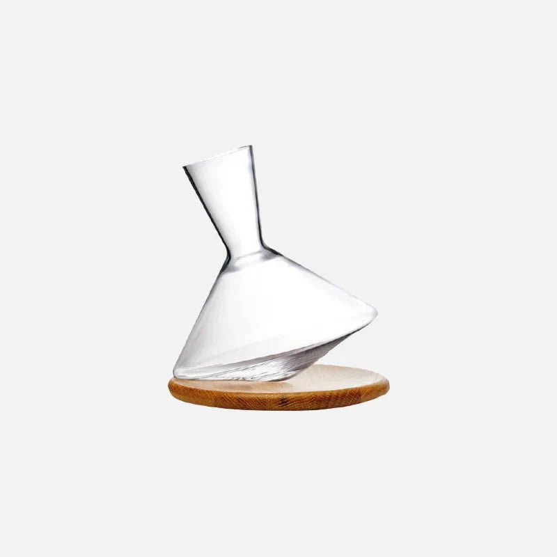 Hom & Ember – Elegant Glass Rotating Carafe for Stylish Living Spaces for a Serene Ambiance - Hom & Ember