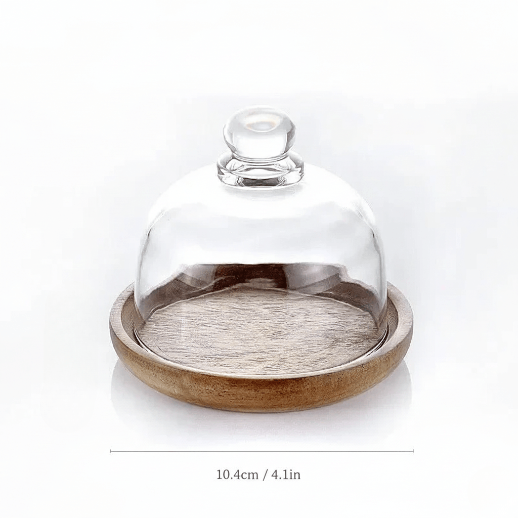 Hom & Ember – Elegant Glass Storage Jars with Rustic Wooden Lids for a Chic Organised Space - Hom & Ember