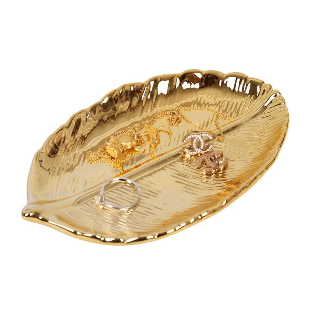 Hom & Ember – Elegant Glossy Ceramic Decorative Storage Tray for Organised Sophistication - Hom & Ember