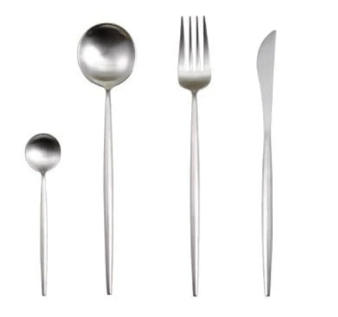 Hom & Ember – Elegant Gold and Silver Stainless Steel Cutlery Set for Sophisticated Dining Experiences - Hom & Ember