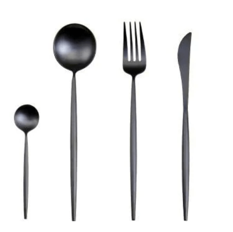 Hom & Ember – Elegant Gold and Silver Stainless Steel Cutlery Set for Sophisticated Dining Experiences - Hom & Ember