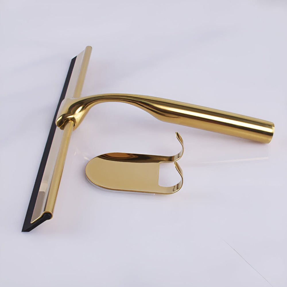 Hom & Ember – Elegant Gold Stainless Steel Squeegee for Effortless Cleaning with Timeless Charm - Hom & Ember