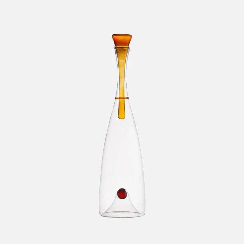 Hom & Ember – Elegant Hand - Blown Glass Carafe with Decorative Stopper for a Refined Dining Experience - Hom & Ember
