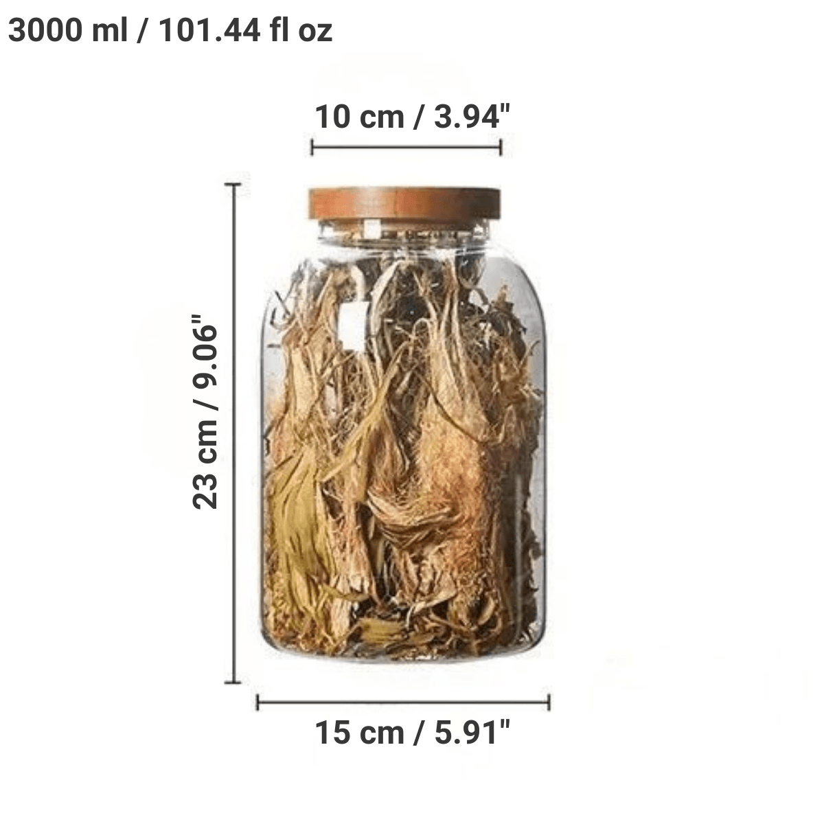 Hom & Ember – Elegant Heat - Resistant Glass Jar with Airtight Lid for a Smart Storage Solution - Hom & Ember