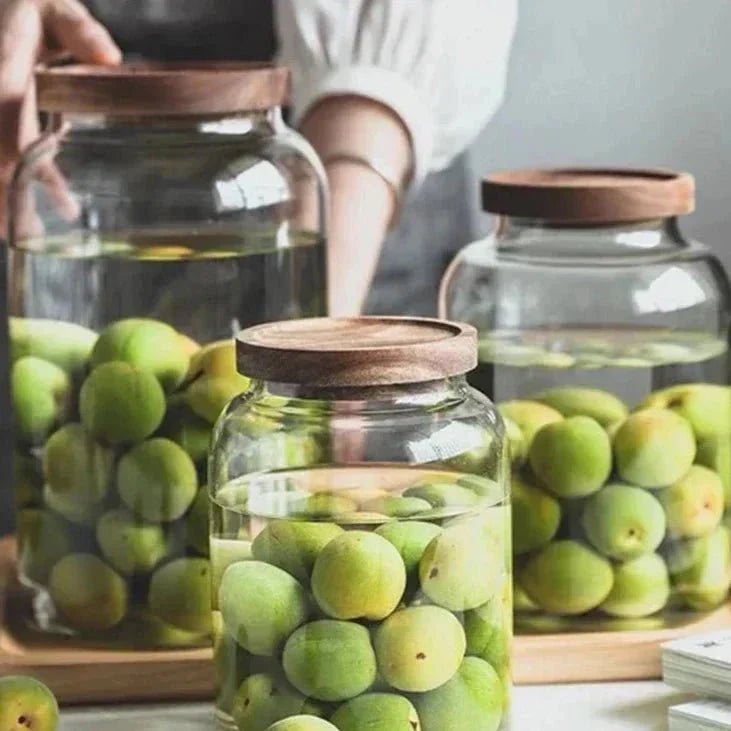 Hom & Ember – Elegant Heat - Resistant Glass Jar with Airtight Lid for a Smart Storage Solution - Hom & Ember