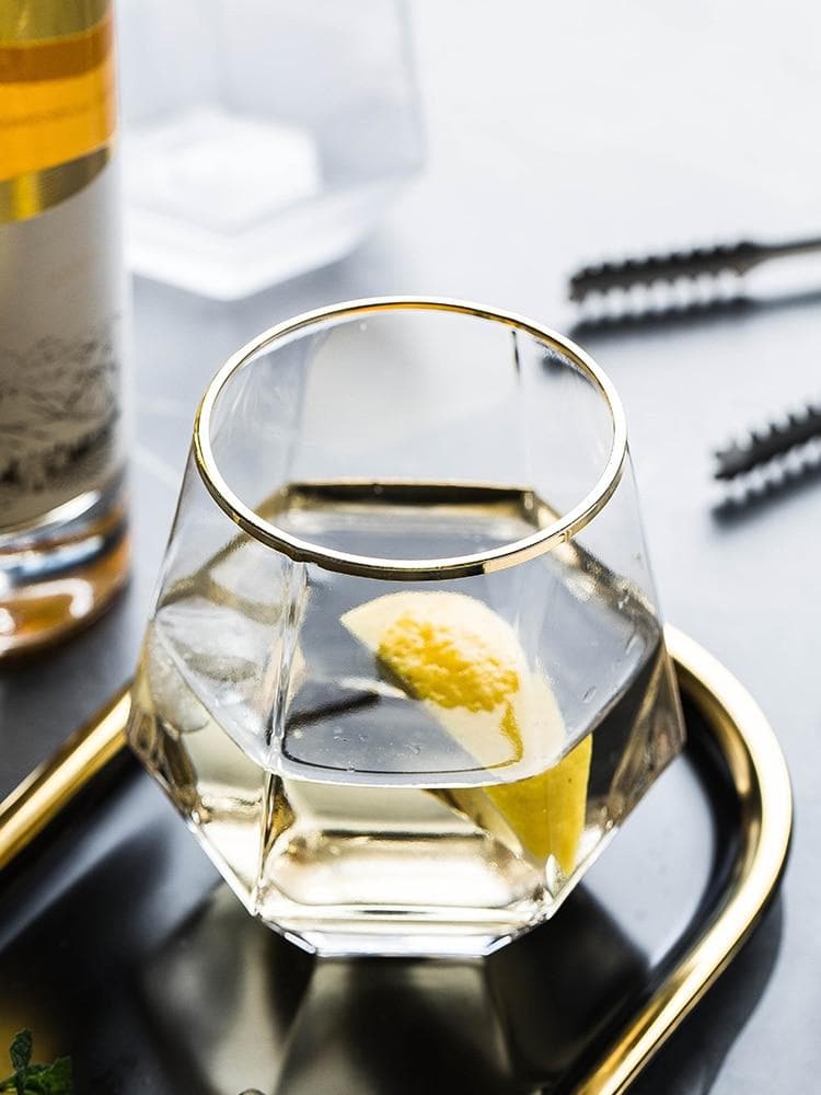 Hom & Ember – Elegant Hexagonal Cocktail Glasses for Sophisticated Gatherings - Hom & Ember