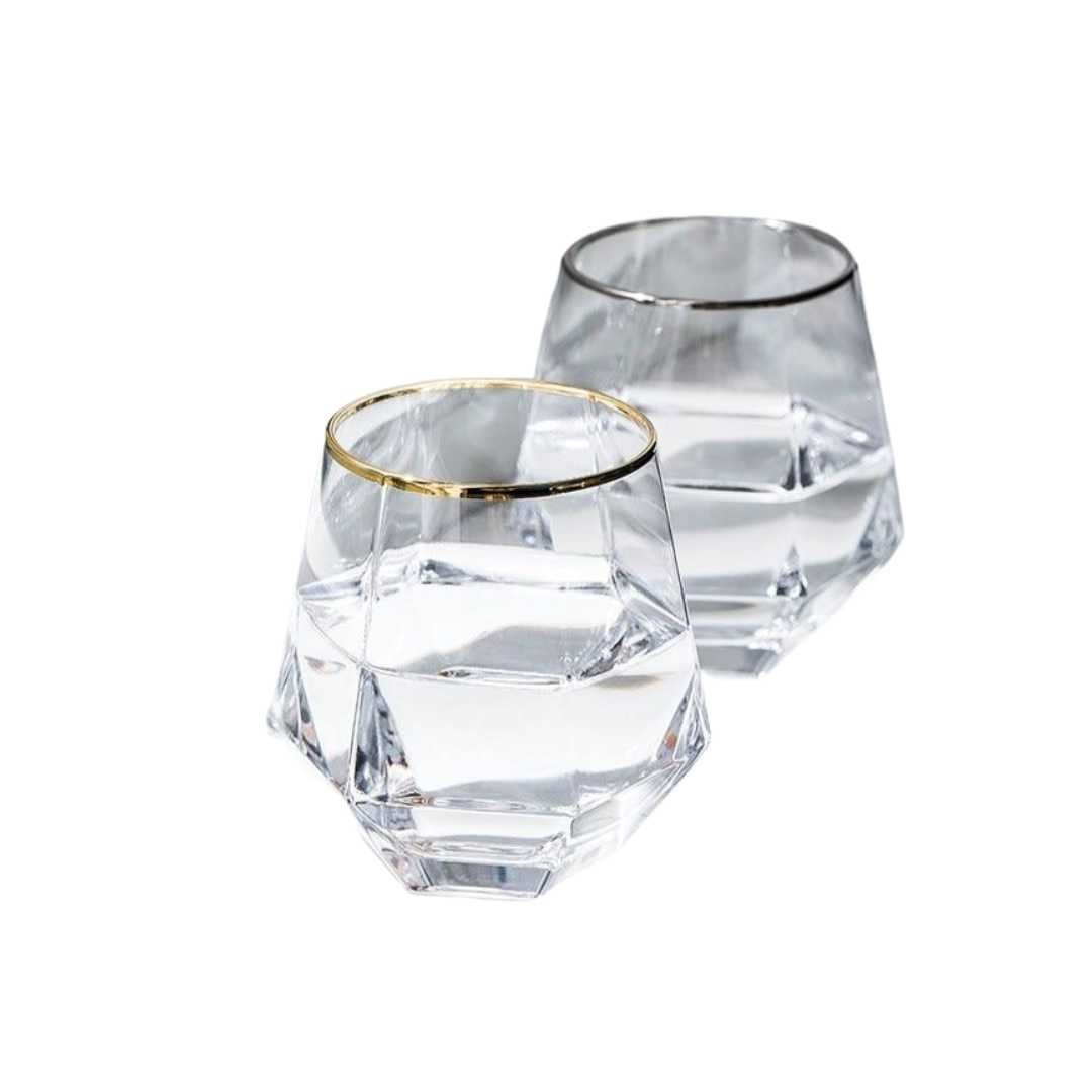 Hom & Ember – Elegant Hexagonal Cocktail Glasses for Sophisticated Gatherings - Hom & Ember