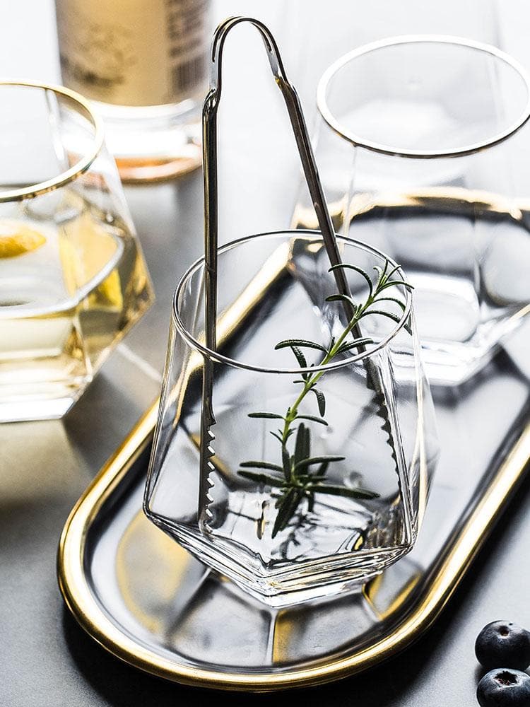 Hom & Ember – Elegant Hexagonal Cocktail Glasses for Sophisticated Gatherings - Hom & Ember