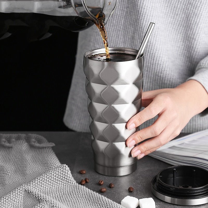 Hom & Ember – Elegant Insulated Stainless Steel Travel Mug for a Refined Refreshment in Style - Hom & Ember