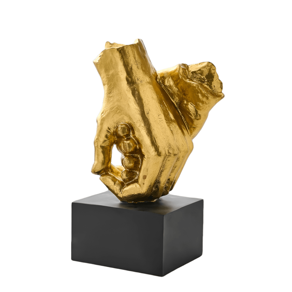 Hom & Ember – Elegant Intertwined Hands Sculpture in Resin for a Serene Ambiance - Hom & Ember