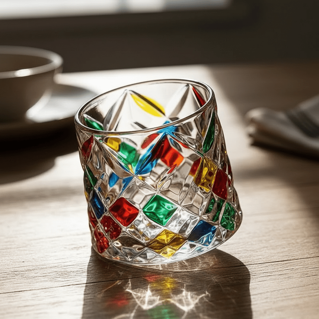 Hom & Ember – Elegant Ivy Crystal Whisky Glasses with Chic Wooden Coasters for a Serene Ambiance - Hom & Ember