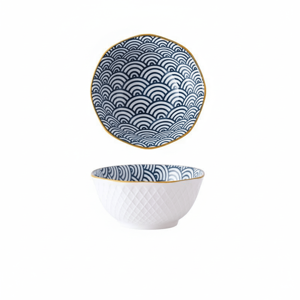 Hom & Ember – Elegant Japanese Ceramic Octagonal Bowl for a Sophisticated Touch - Hom & Ember