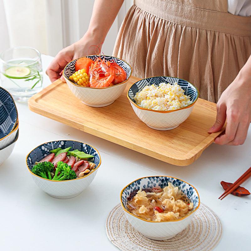 Hom & Ember – Elegant Japanese Ceramic Octagonal Bowl for a Sophisticated Touch - Hom & Ember