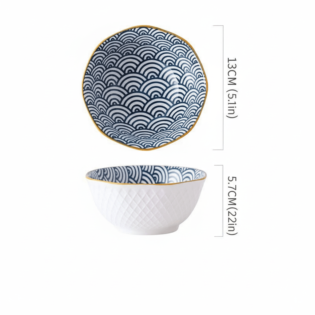 Hom & Ember – Elegant Japanese Ceramic Octagonal Bowl for a Sophisticated Touch - Hom & Ember