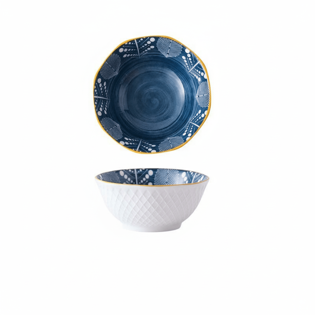 Hom & Ember – Elegant Japanese Ceramic Octagonal Bowl for a Sophisticated Touch - Hom & Ember