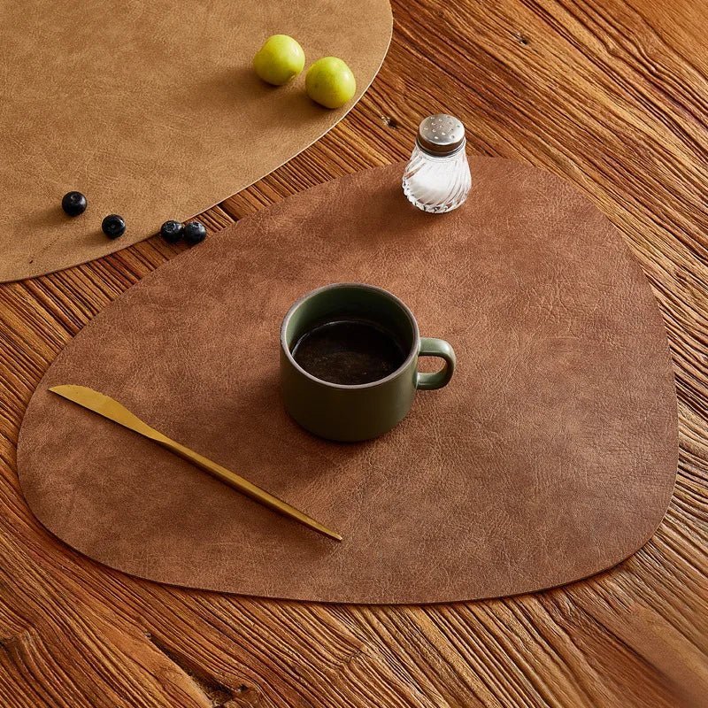 Hom & Ember – Elegant Leather Coasters in Classic Design for a Timeless Touch - Hom & Ember