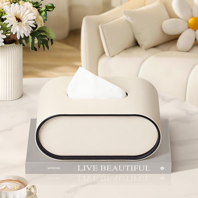 Hom & Ember – Elegant Leather Tissue Box in Classic Design for a Touch of Sophistication - Hom & Ember