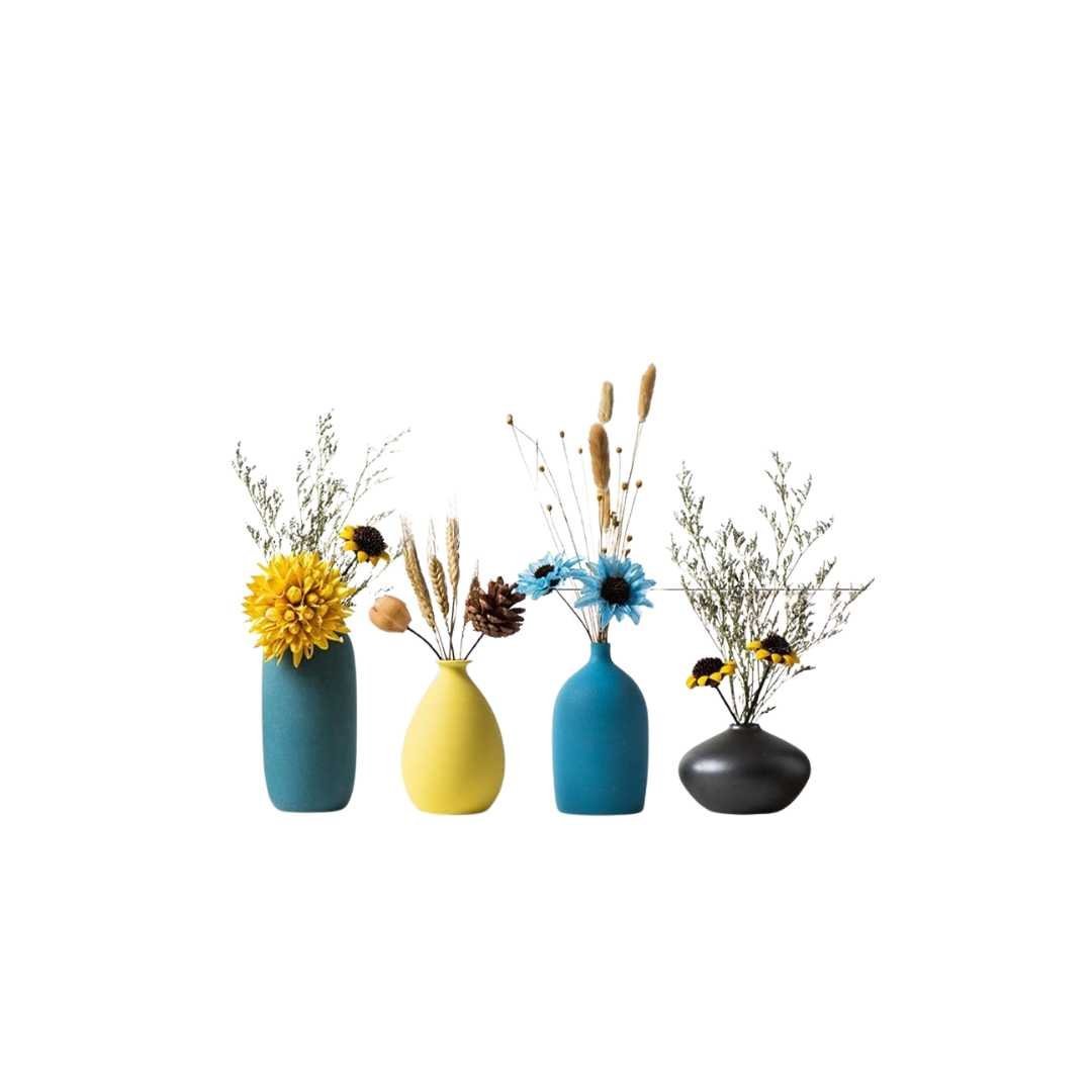 Hom & Ember – Elegant Matte Finish Ceramic Vases in Vibrant Hues for a Serene Ambiance - Hom & Ember
