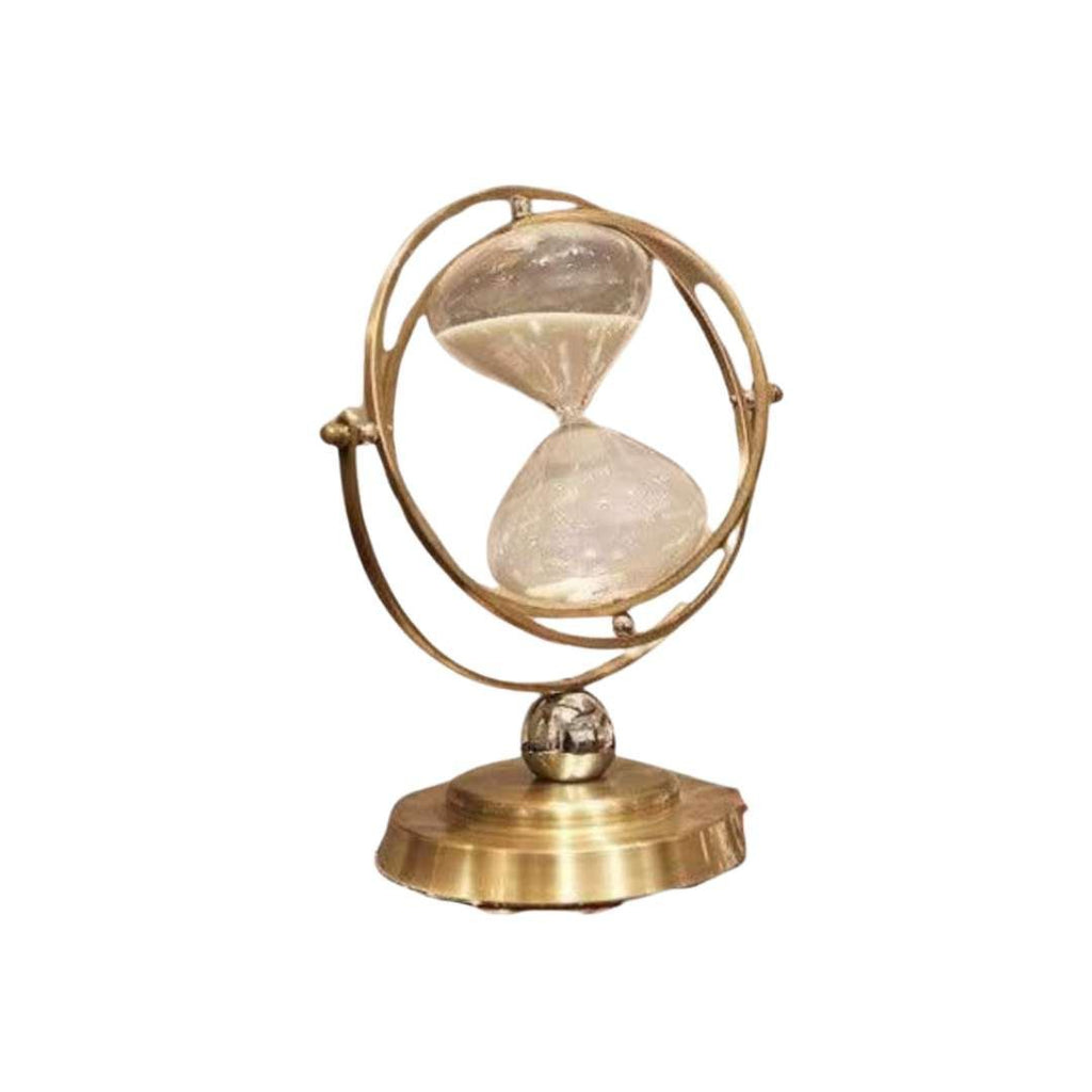 Hom & Ember – Elegant Metal Hourglass Sculpture for Timeless Living Spaces with Serene Ambiance - Hom & Ember