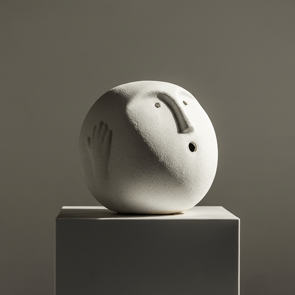 Hom & Ember – Elegant Minimalist Ceramic Sculpture in Soft Tones for a Serene Ambiance - Hom & Ember