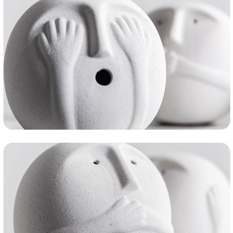 Hom & Ember – Elegant Minimalist Ceramic Sculpture in Soft Tones for a Serene Ambiance - Hom & Ember