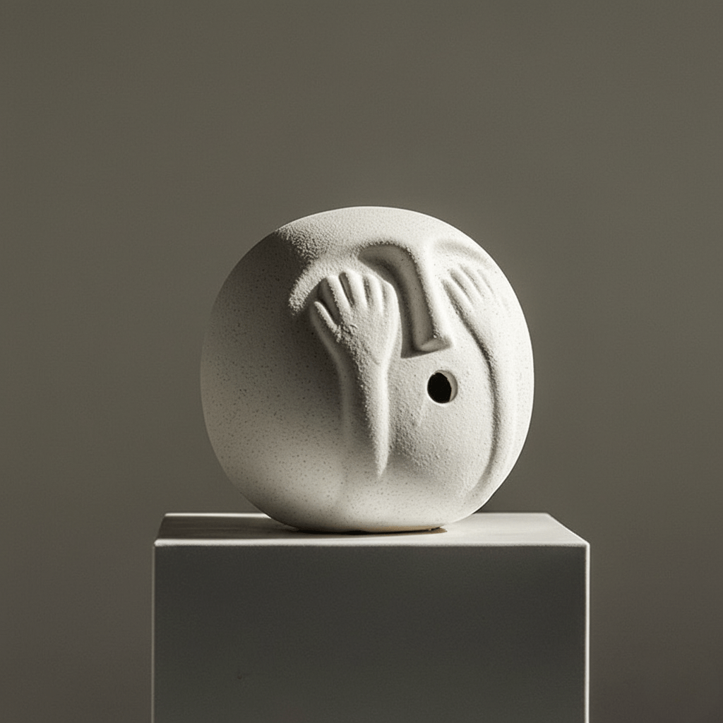 Hom & Ember – Elegant Minimalist Ceramic Sculpture in Soft Tones for a Serene Ambiance - Hom & Ember