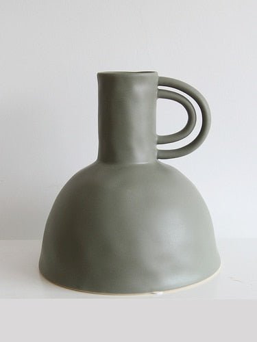 Hom & Ember – Elegant Morandi - Tinted Ceramic Vase - Hom & Ember