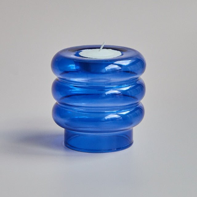 Hom & Ember – Elegant Multifunctional Glass Candle Holder Centrepiece for a Stylish Atmosphere - Hom & Ember
