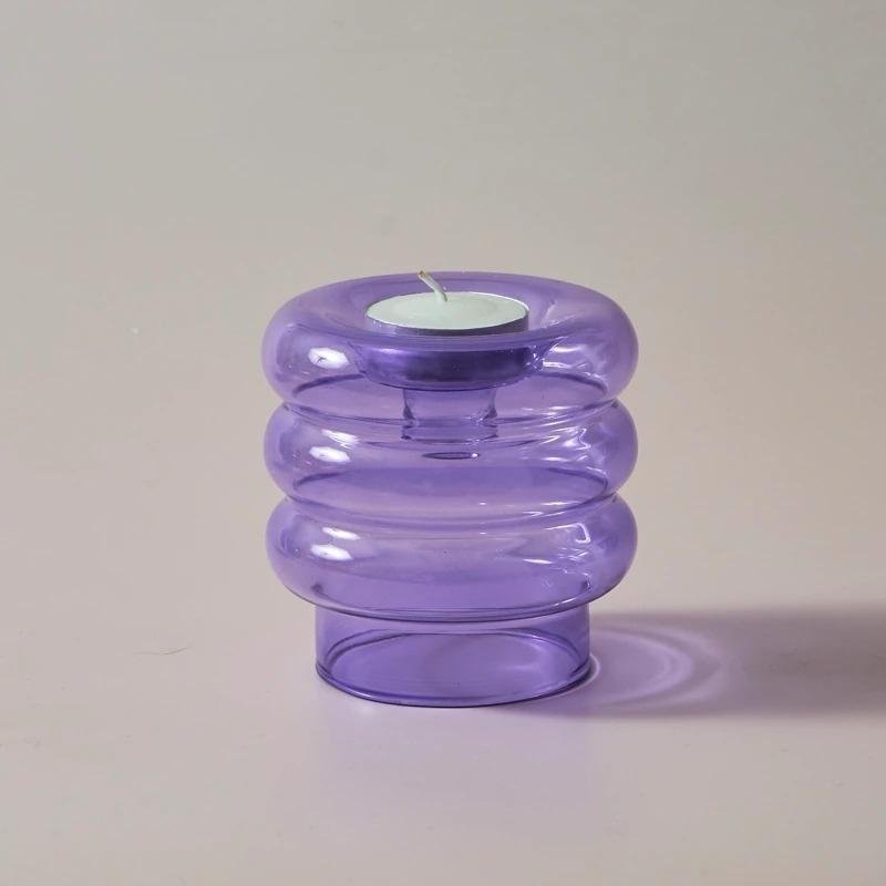 Hom & Ember – Elegant Multifunctional Glass Candle Holder Centrepiece for a Stylish Atmosphere - Hom & Ember
