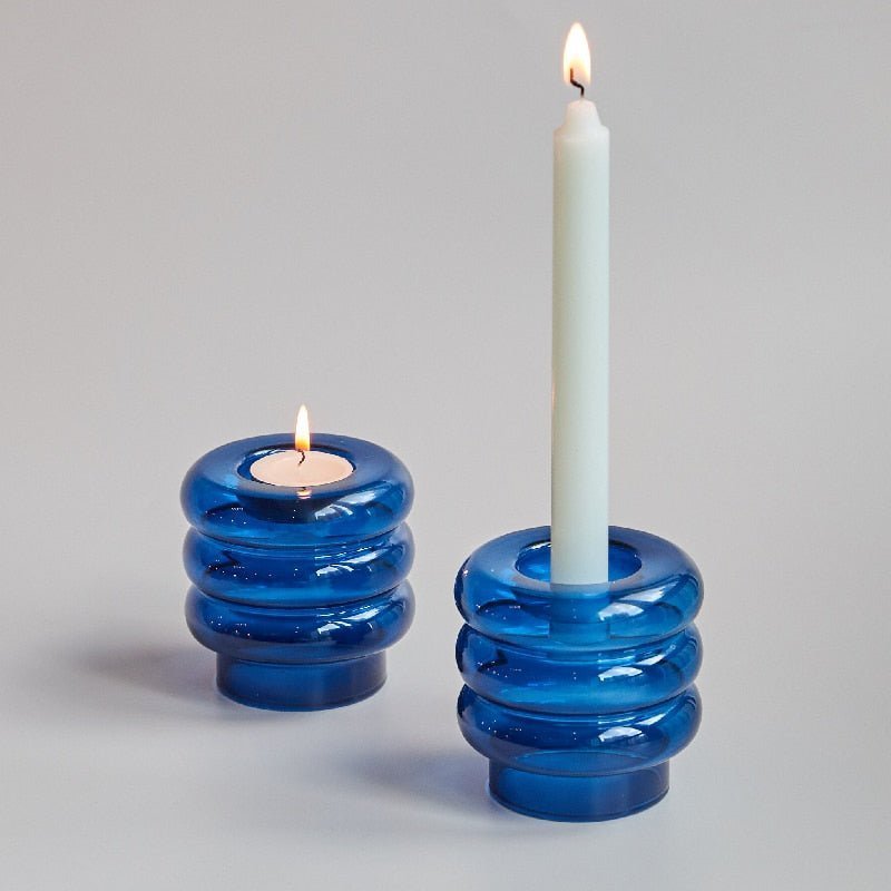 Hom & Ember – Elegant Multifunctional Glass Candle Holder Centrepiece for a Stylish Atmosphere - Hom & Ember