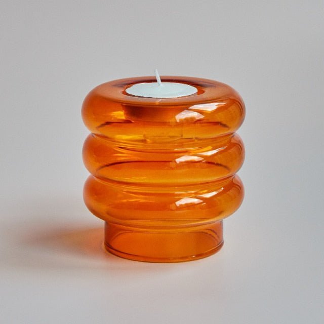 Hom & Ember – Elegant Multifunctional Glass Candle Holder Centrepiece for a Stylish Atmosphere - Hom & Ember