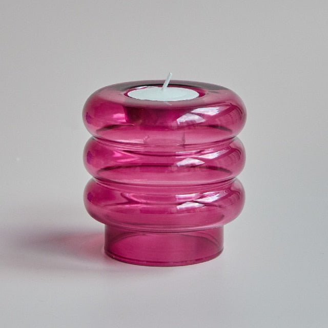 Hom & Ember – Elegant Multifunctional Glass Candle Holder Centrepiece for a Stylish Atmosphere - Hom & Ember