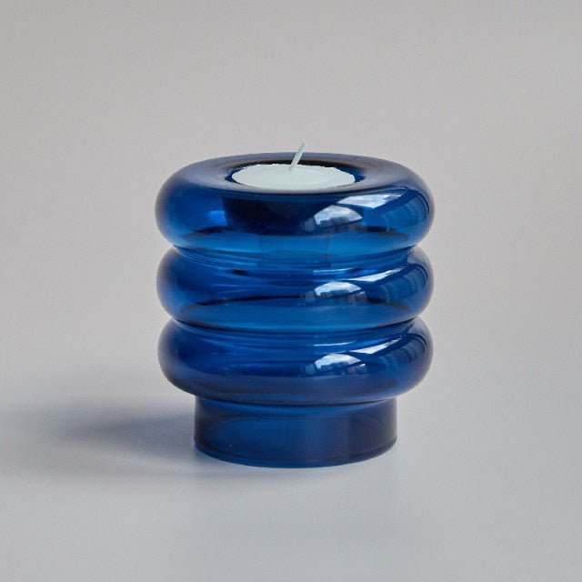 Hom & Ember – Elegant Multifunctional Glass Candle Holder Centrepiece for a Stylish Atmosphere - Hom & Ember