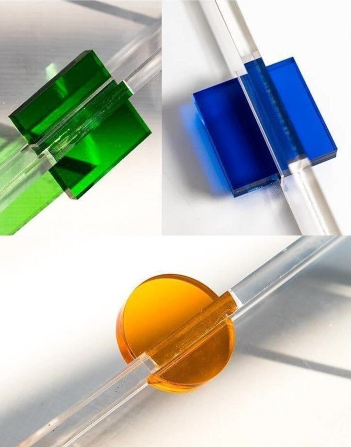 Hom & Ember – Elegant Neon Acrylic Decorative Serving Tray for a Chic Display with Timeless Functionality - Hom & Ember