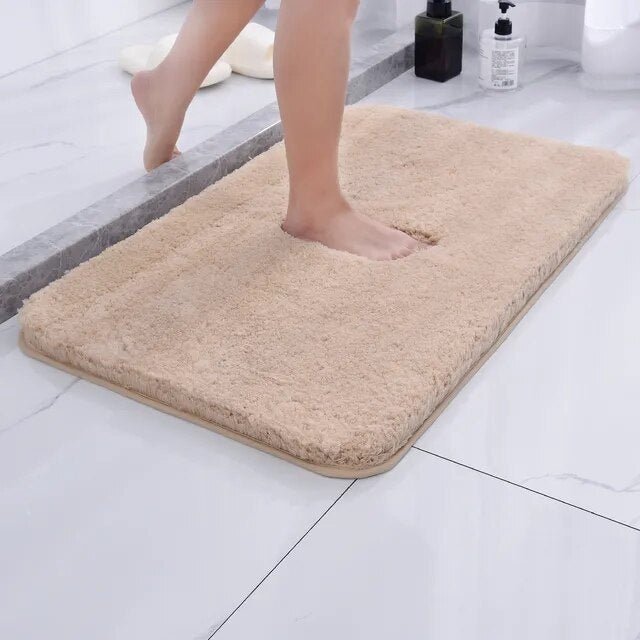Hom & Ember – Elegant Non - Slip Plush Bath Mat for a Luxurious Comfort - Hom & Ember