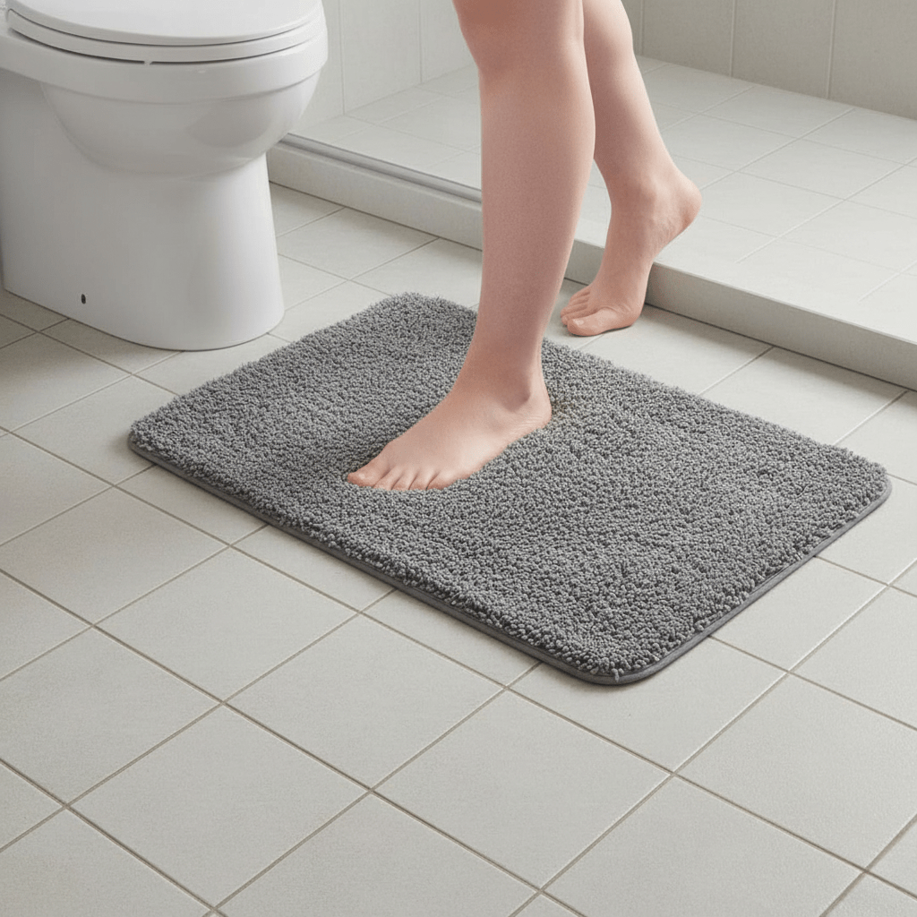 Hom & Ember – Elegant Non - Slip Plush Bath Mat for a Luxurious Comfort - Hom & Ember