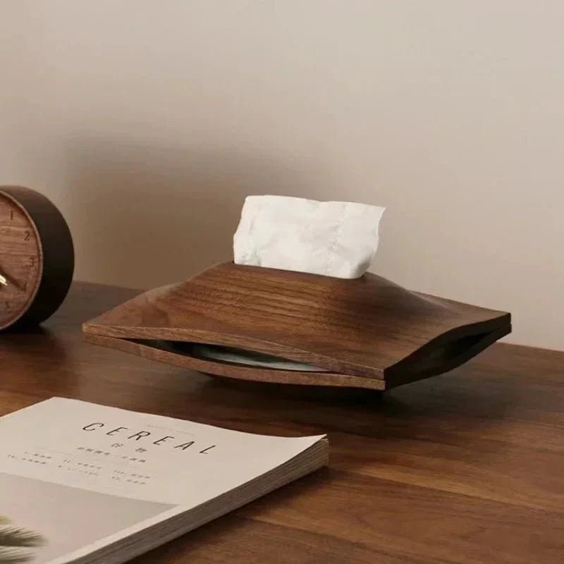Hom & Ember – Elegant Pine Wood Tissue Box for a Sophisticated Display - Hom & Ember