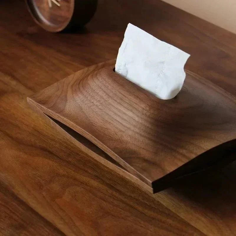 Hom & Ember – Elegant Pine Wood Tissue Box for a Sophisticated Display - Hom & Ember