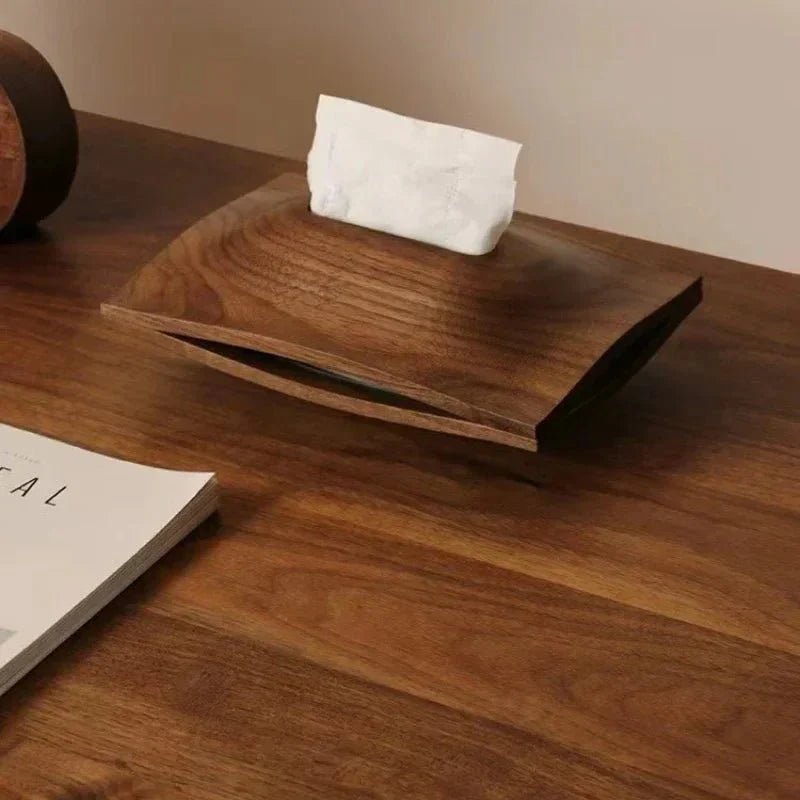 Hom & Ember – Elegant Pine Wood Tissue Box for a Sophisticated Display - Hom & Ember
