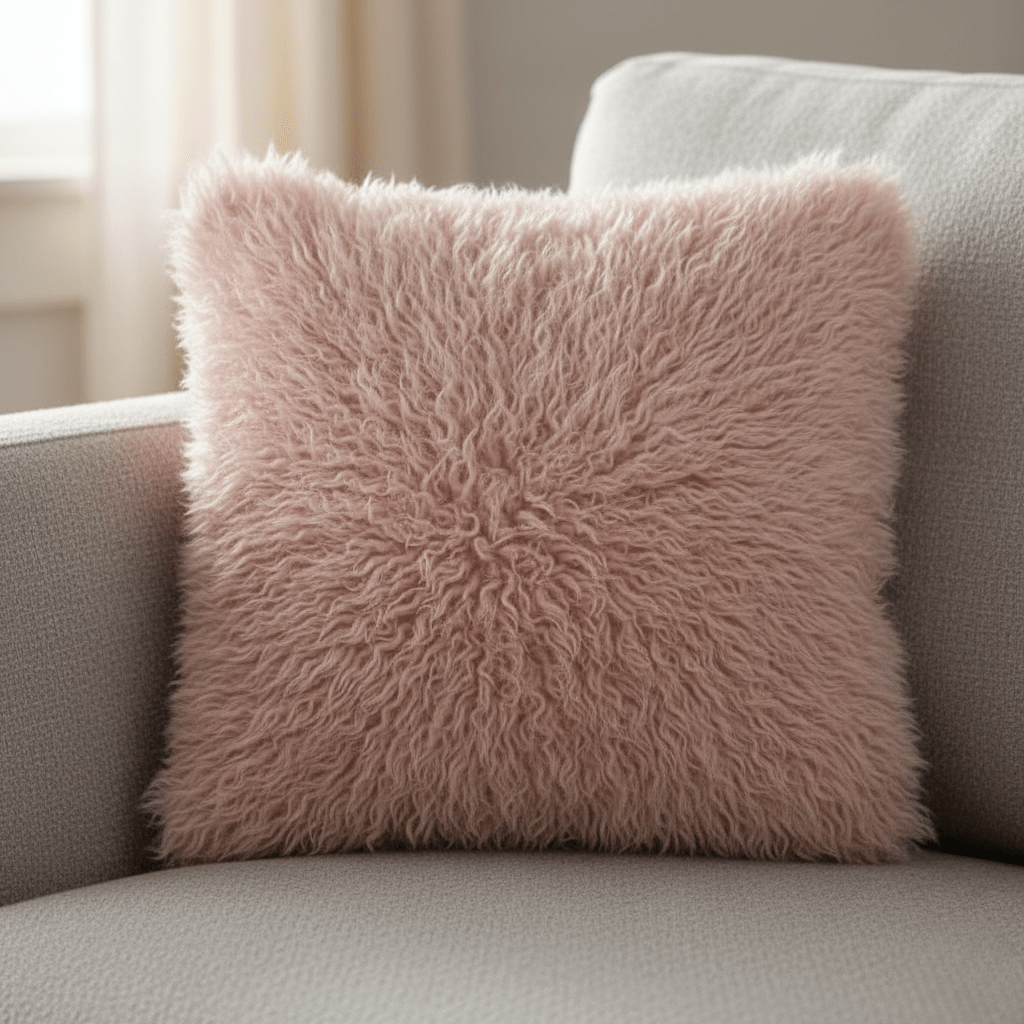 Hom & Ember – Elegant Pink Geometric Cushion Cover for Stylish Interiors with Timeless Charm - Hom & Ember