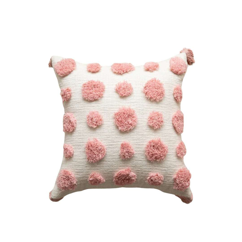 Hom & Ember – Elegant Pink Geometric Cushion Cover for Stylish Interiors with Timeless Charm - Hom & Ember
