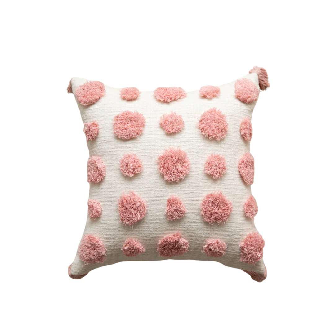 Hom & Ember – Elegant Pink Geometric Cushion Cover for Stylish Interiors with Timeless Charm - Hom & Ember