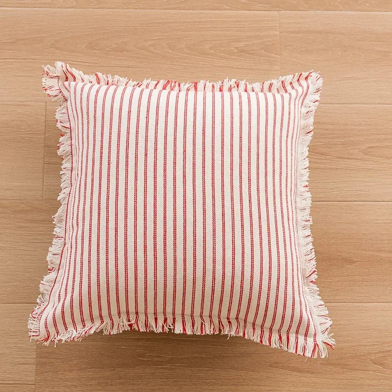 Hom & Ember – Elegant Pink Geometric Cushion Cover for Stylish Interiors with Timeless Charm - Hom & Ember
