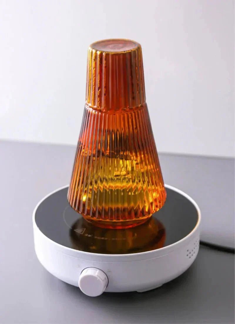 Hom & Ember – Elegant Pleated Glass Carafe Set for a Refined Dining Experience - Hom & Ember